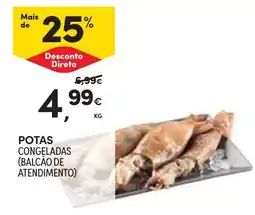 Continente potas congeladas (balcão de atendimento) promoção