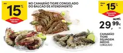 Continente Camarão Tigre Selvagem Médio Congelado promoção