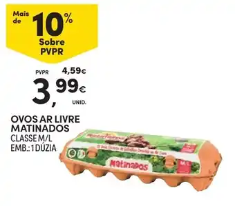 Continente ovos ar livre matinados promoção
