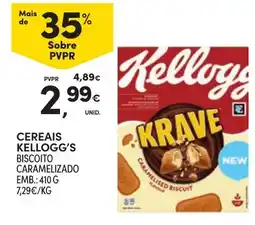 Continente Cereais Kellogg's Biscoito Caramelizado promoção