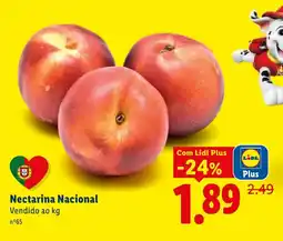 Lidl Nectarina Nacional promoção