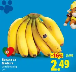 Lidl Banana da Madeira promoção