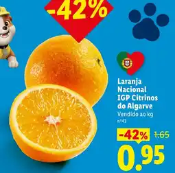 Lidl Laranja Nacional IGP Citrinos do Algarve promoção