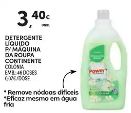 Continente Detergente líquido p/ máquina da roupa continente colônia promoção