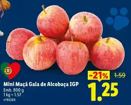 Lidl Mini Maçã Gala de Alcobaça IGP promoção