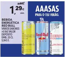 Continente Red Bull bebida energética vários sabores promoção