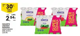 Continente Iogurte líquido mimosa promoção