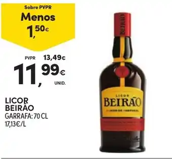 Continente Licor beirão promoção