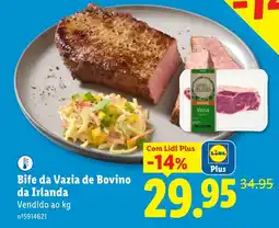 Lidl Bife da Vazia de Bovino da Irlanda promoção