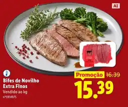 Lidl Bifes de Novilho Extra Finos promoção