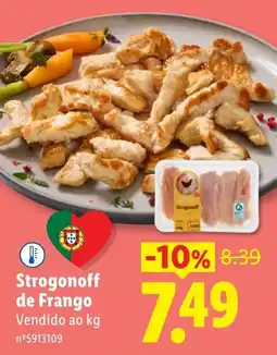 Lidl Strogonoff de Frango promoção