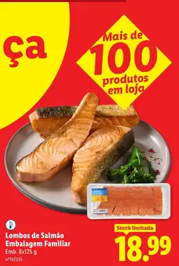 Lidl Lombos de Salmão Embalagem Familiar promoção