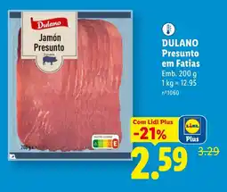 Lidl Dulano Presunto em Fatias promoção