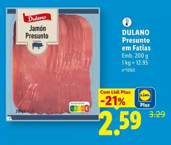 Lidl Dulano Presunto em Fatias promoção