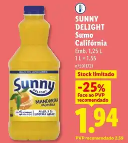 Lidl Sunny Delight Sumo Califórnia promoção