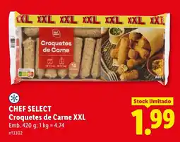 Lidl chef select croquetes de carne xxl promoção