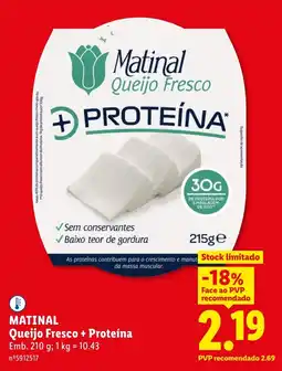 Lidl Matinal Queijo Fresco + Proteína promoção