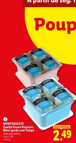 Lidl Montiqueijo Queijo Fresco Pequeno promoção