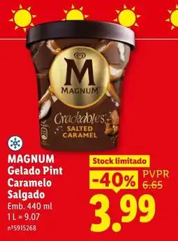 Lidl magnum gelado pint caramelo salgado promoção
