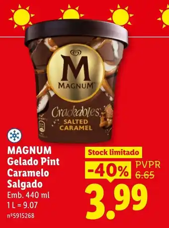 Lidl magnum gelado pint caramelo salgado promoção