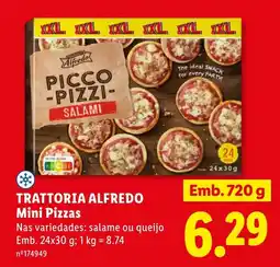 Lidl Trattoria alfredo mini pizzas promoção