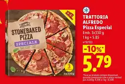 Lidl Trattoria alfredo pizza especial promoção
