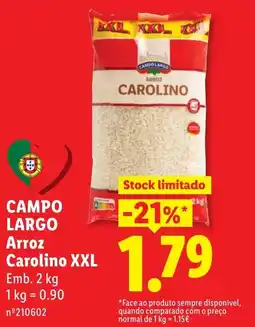 Lidl campo largo arroz carolino xxl promoção