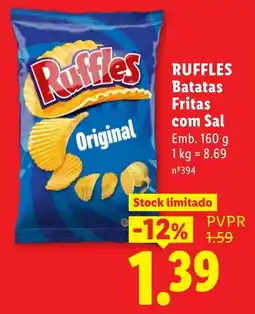 Lidl Ruffles Batatas Fritas com Sal Original promoção