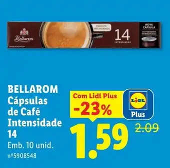 Bellarom cápsulas de café intensidade 14