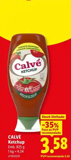 Lidl Calvé Ketchup promoção