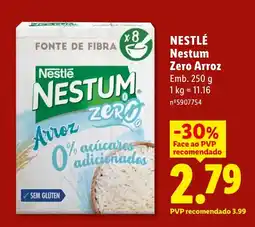 Lidl Nestlé Nestum Zero Arroz promoção