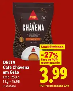 Lidl Delta café chávena em grão promoção