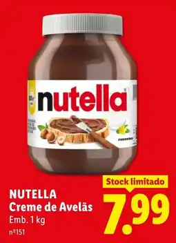 Lidl Nutella Creme de Avelãs promoção