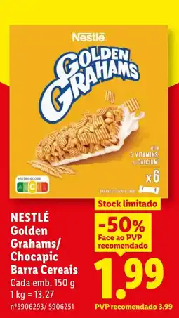 Lidl Nestlé Golden Grahams/Chocapic Barra Cereais promoção