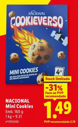Lidl Nacional mini cookies promoção