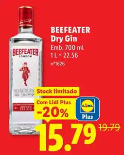 Lidl beefeater dry gin promoção