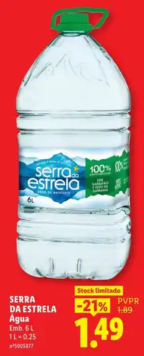 Lidl Serra da Estrela Água promoção