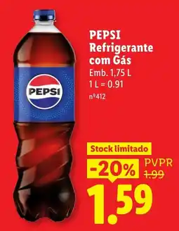 Lidl Pepsi refrigerante com gás promoção