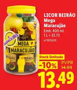Lidl licor beirão mega maracujão promoção