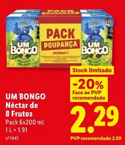 Lidl Um bongo nectar de 8 frutos promoção