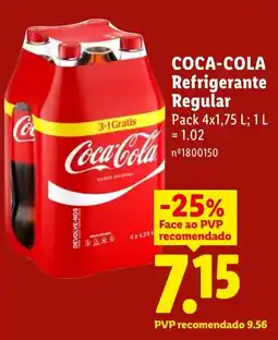 Lidl Coca-cola refrigerante regular promoção