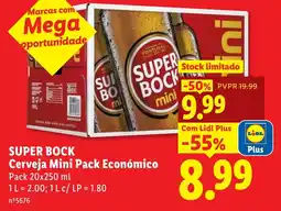 Lidl super bock cerveja mini pack económico promoção