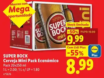 Lidl super bock cerveja mini pack económico promoção
