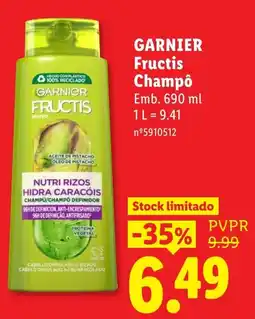 Lidl Garnier fructis champô promoção