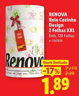Lidl renova rolo cozinha design 2 folhas xxl promoção