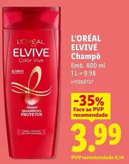Lidl L'oreal elvive champô promoção