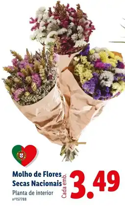 Lidl Molho de Flores Secas Nacionais promoção