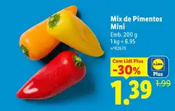 Lidl Mix de Pimentos Mini promoção