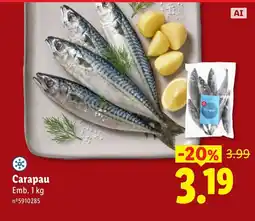 Lidl Carapau promoção