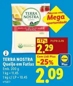 Lidl Terra nostra queijo em fatias promoção